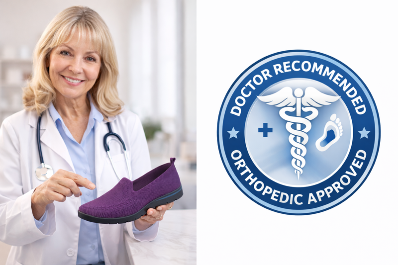 Orthopedic specialist recommending loafers
