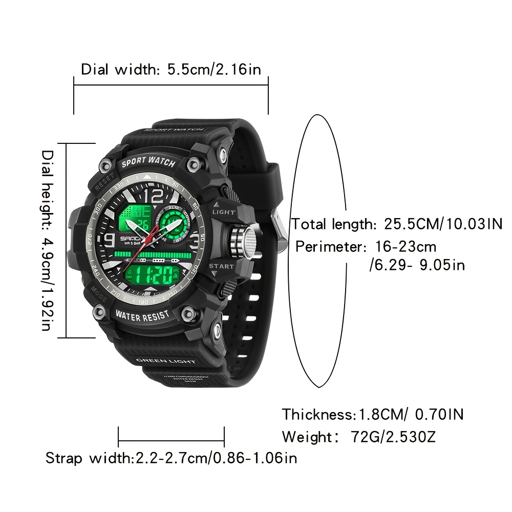 Watch size dimensions