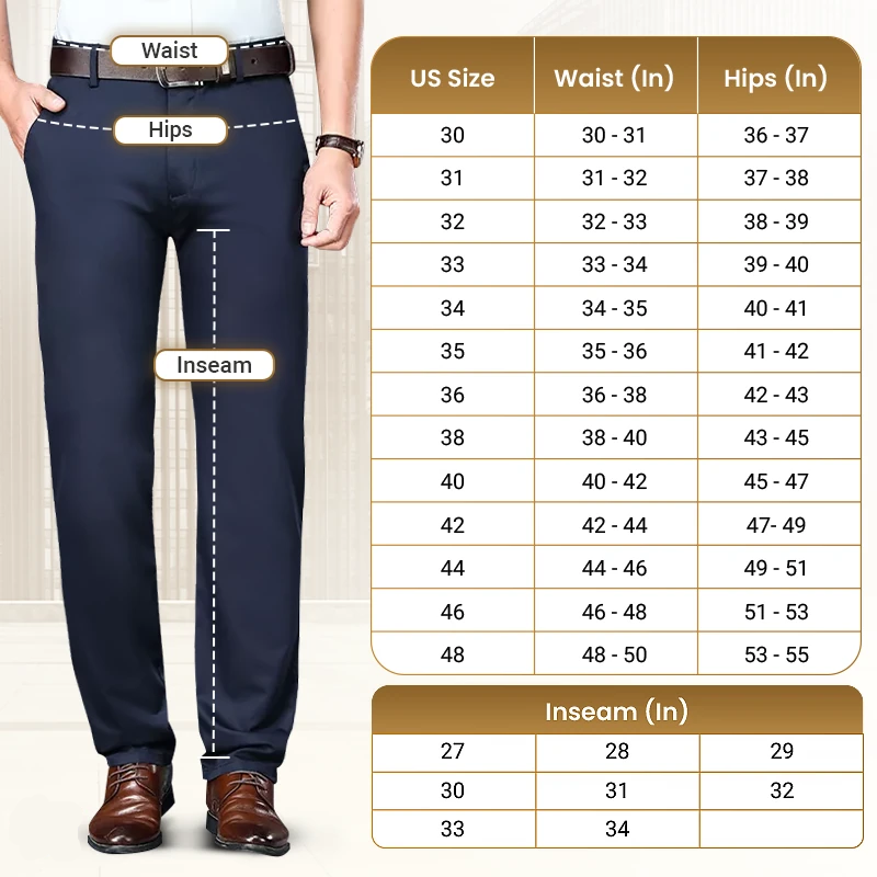 TimelessFlex - Men's High Stretch Straight Fit Pants