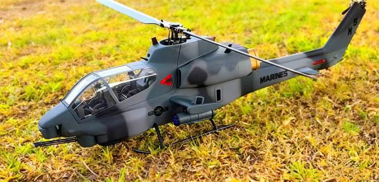 FLISHRC FL500 AH-1 Cobra 500-Class Large Scale GPS RC Helicopter Model with L7 Flight Controller 6CH RTF