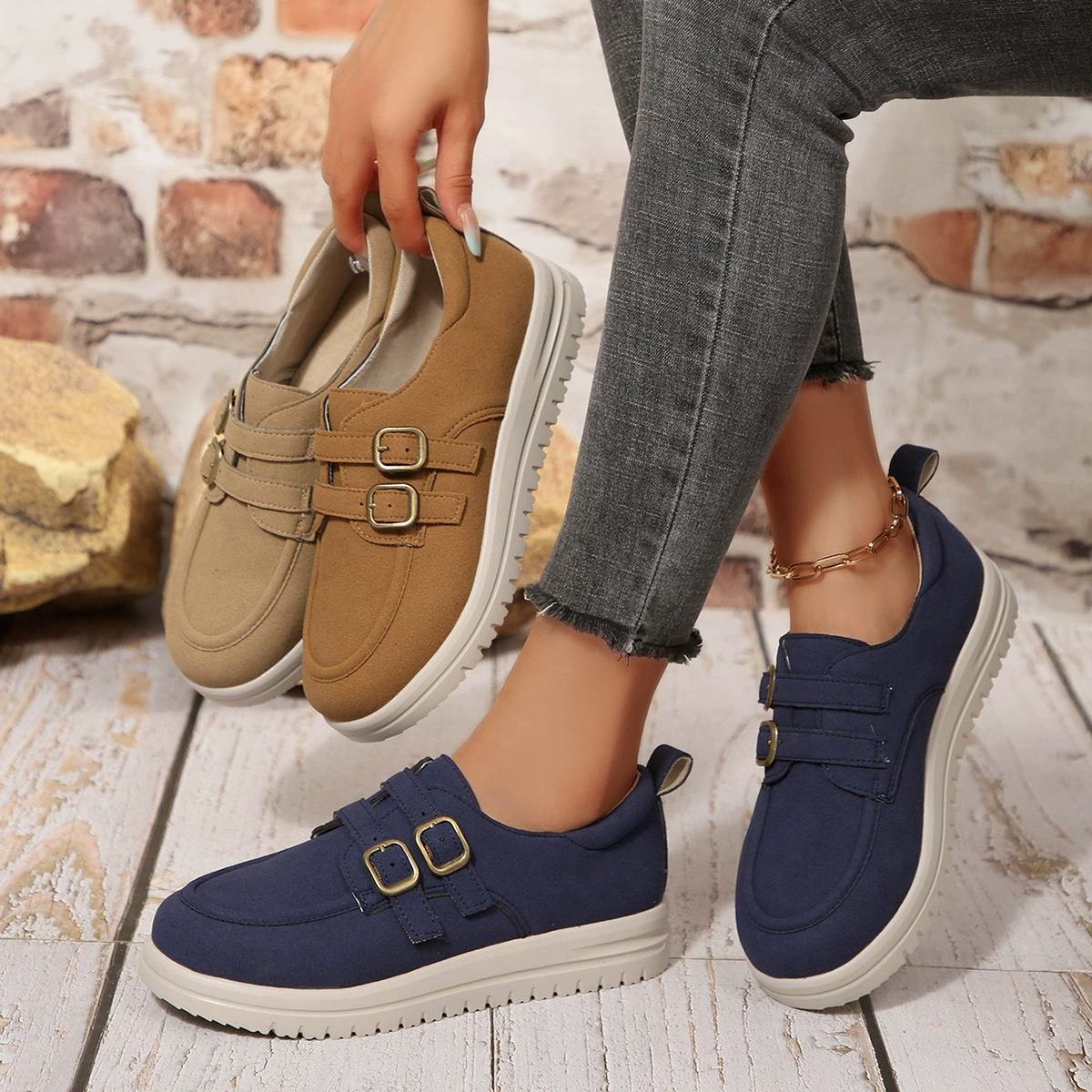 🔥Last Day Promotion 55% OFF🔥Women's solid color mesh sneakers, breathable, light sole, shock absorption, for women