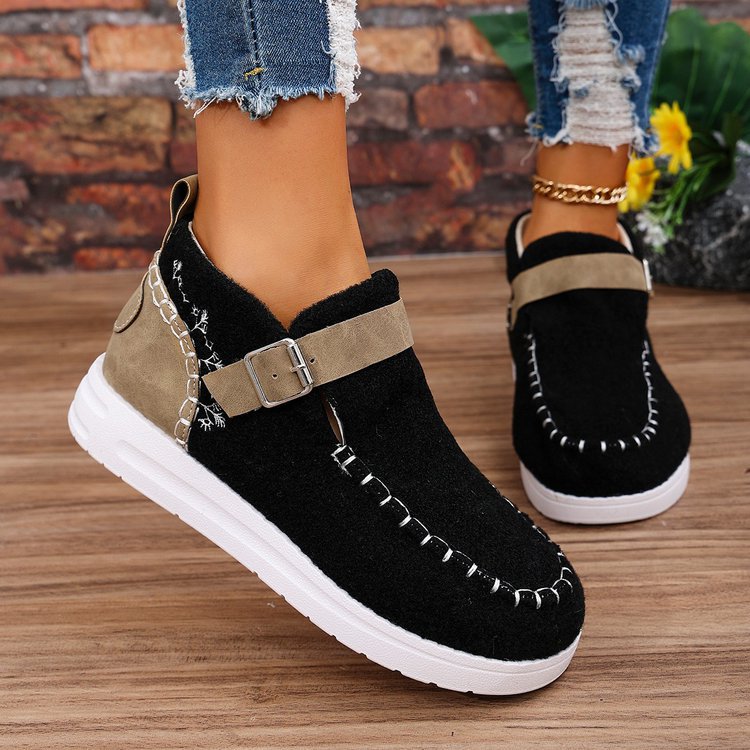 womens fall season solid color casual cotton shoes cap toe fabric upper inner insole pu sole european special hand washable or dry canvas sneakers 3