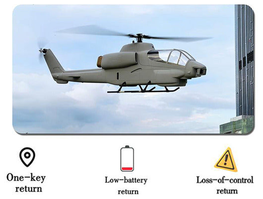 FLISHRC FL500 AH-1 Cobra 500-Class Large Scale GPS RC Helicopter Model with L7 Flight Controller 6CH RTF
